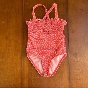 Cat & Jack Pink Polka Dot One-Piece Swimsuit - 2T